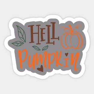 hello pumpkin Sticker